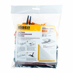 Комплект СВП Biber 55638 зажим (флажок) и клин 1,5 мм (по 50 шт.)
