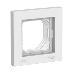 Рамка 1-постовая Atlasdesign Aqua ATN440101, IP44, белый