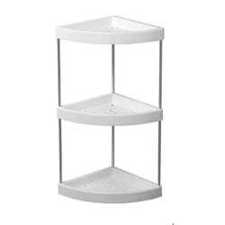 Полка угловая трехъярусная Ledeme L362-3, белая