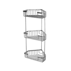 Полка угловая трехъярусная Ledeme L335-2, хром