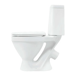 Унитаз-компакт Sanita Лада стандарт, косой выпуск, 610х342х780 мм