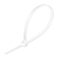 Хомут-стяжка Biber 113625 нейлоновый, белый, 3,6х250 мм (уп.100 шт.)