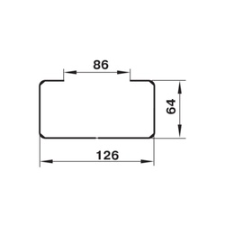 Держатель для плоского канала Наш Вент 76 120х60 мм