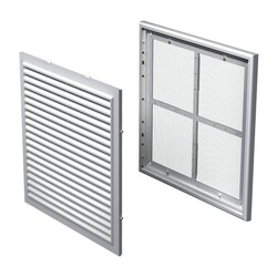 Решетка разъемная НашВент 251х182 мм МВ 125с, с москитной сеткой