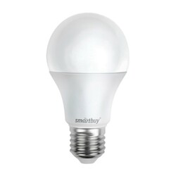 Лампа светодиодная Smartbuy LED E27, груша, 15Вт, 230В, 6000К, холодный свет