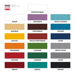 Эмаль Pufas Decoself ПФ-115 светло-голубая (25 кг)