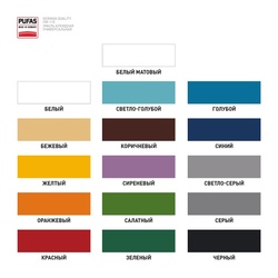 Эмаль Pufas ПФ-115 ГОСТ светло-голубая (0,9 кг)