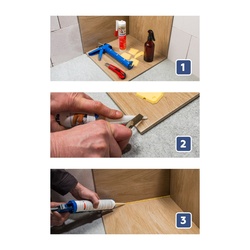 Герметик-затирка Plitonit PlitoSil Premium силиконовый, прозрачный (0,31 л)