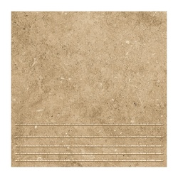 Ступень клинкерная плитка Керамин Вермонт 3, бежевый, 298х298х7 мм